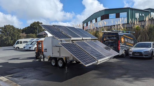 Solarpod prototype in AA Solar's Carpark