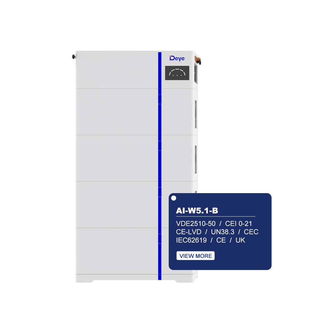 Deye Low Voltage Wall Mount Battery Pack AI-W5.1-B