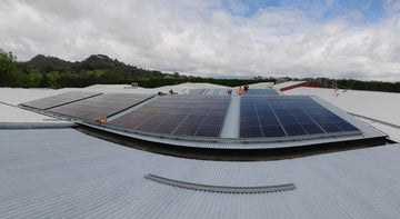 AA Solar Installers at work installing commercial solar panels