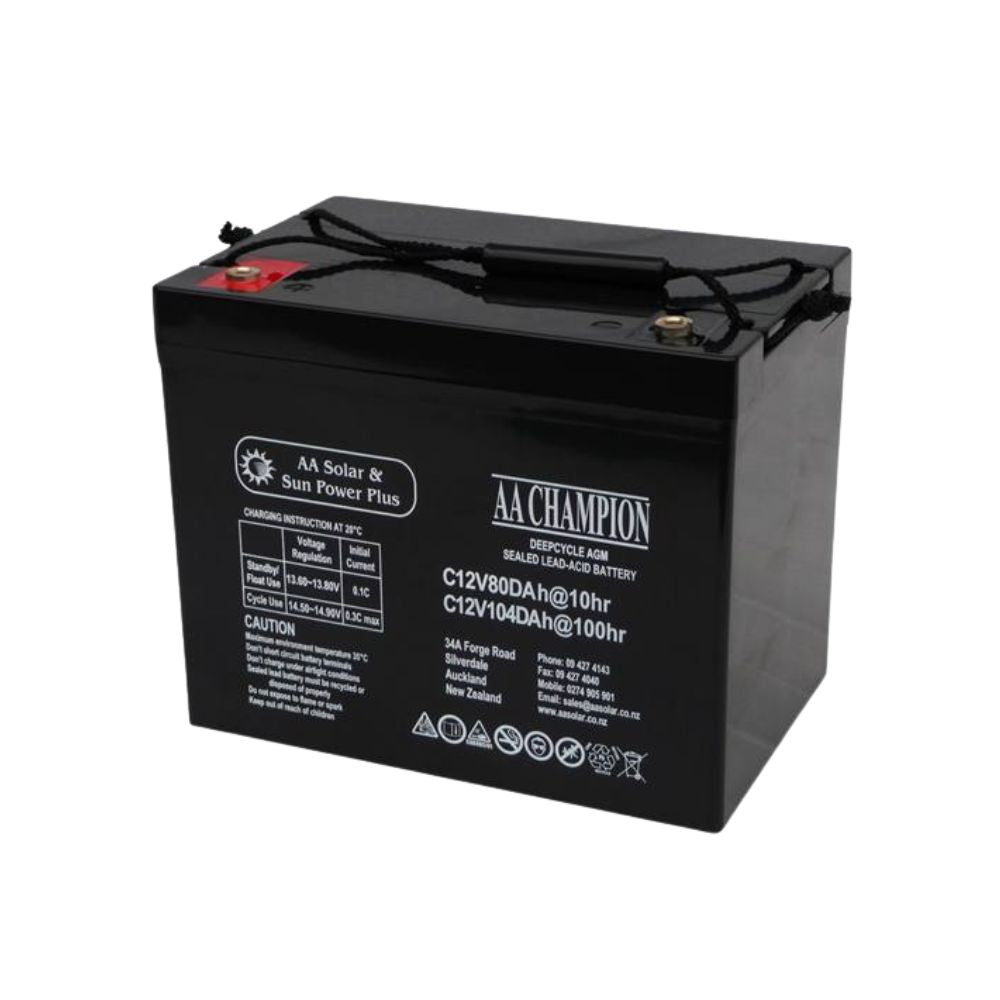 AA Champion 12V AGM Deep Cycle Batteries – AA Solar