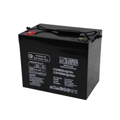 AA Champion 12V AGM Deep Cycle Batteries