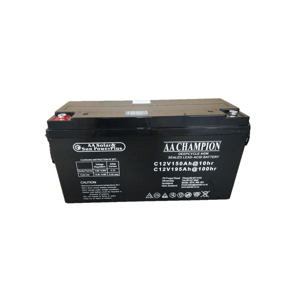 AA Champion 12V AGM Deep Cycle Batteries