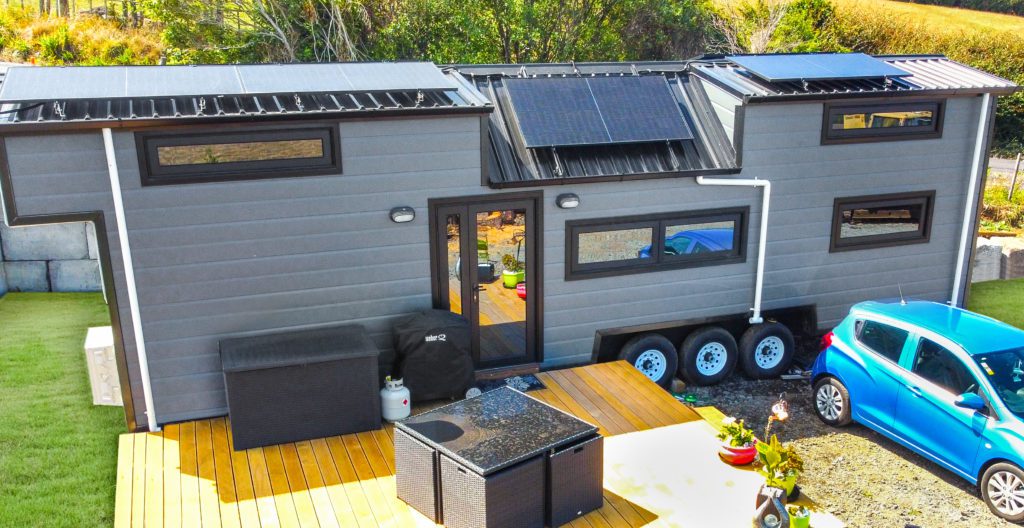 Geraldine's Tiny Home Solar System Front View